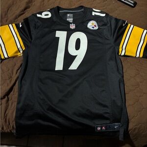 Nike Black and Yellow Football Jersey